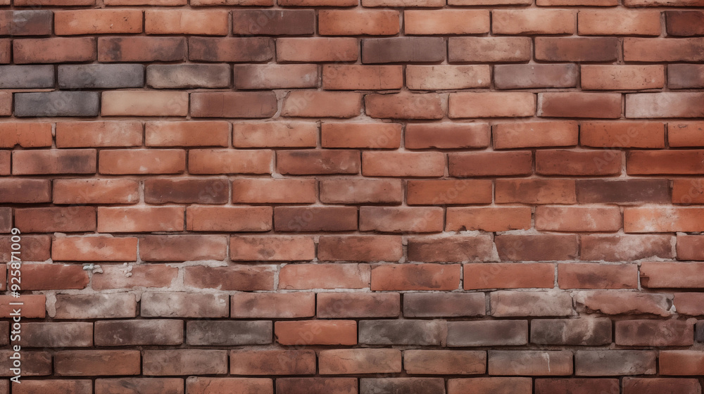 Old Red Brick Wall Background, Wide Panorama of Masonry, Black Brick Wall with Neon Lights, Dark Background for Design Old Red Brick Wall Background, Wide Panorama of Masonry, Black Brick Wall with Neon Lights, Dark Background for Design