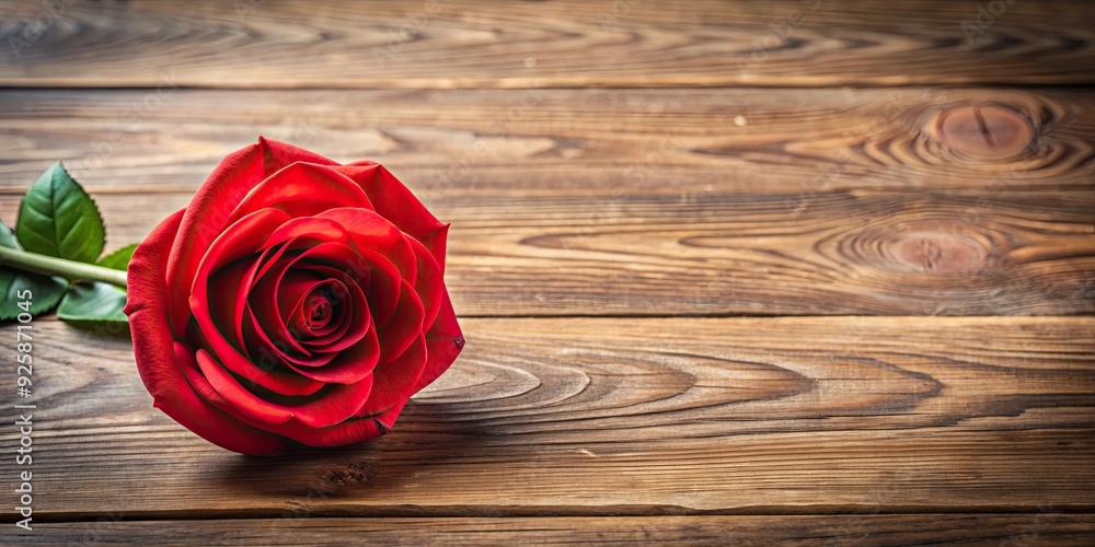 Red paper rose on wooden background for Valentine's Day , Valentine's Day, red, rose, paper, craft, handmade, love, romantic Red paper rose on wooden background for Valentine's Day , Valentine's Day, red, rose, paper, craft, handmade, love, romantic
