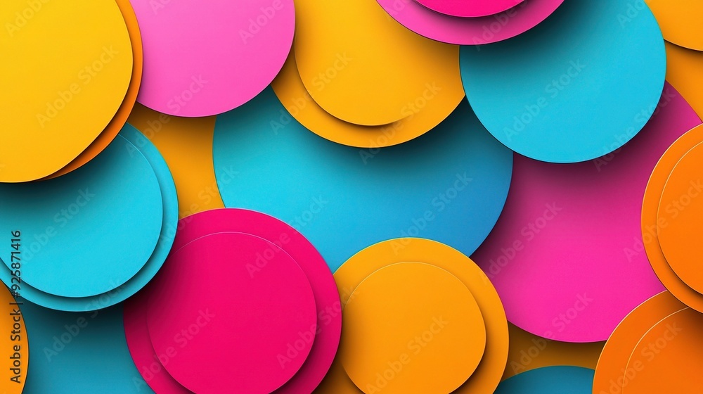 Vibrant Circles Abstract Background Vibrant Circles Abstract Background