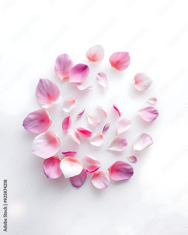 Obraz premium Floral Swirl with Petals
