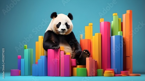 giant panda eating bamboo