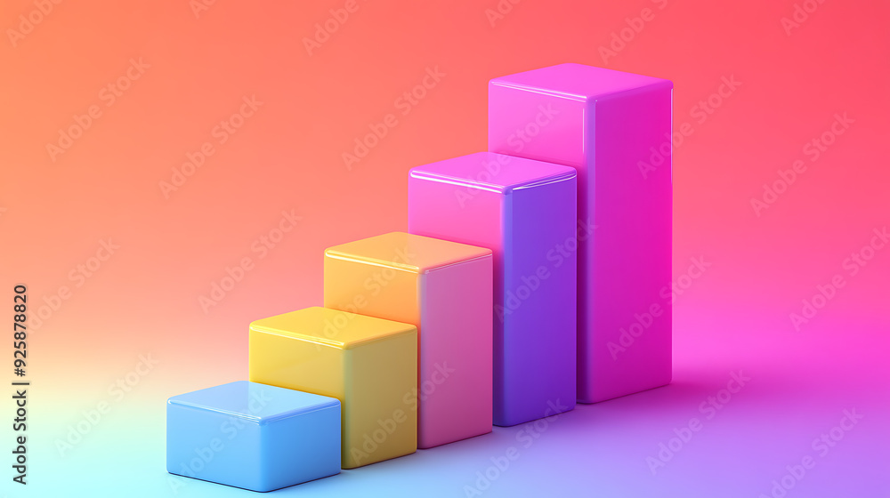 3D Bar Graphs, wallpaper, changing the view of numbers with diagrams 3D Bar Graphs, wallpaper, changing the view of numbers with diagrams