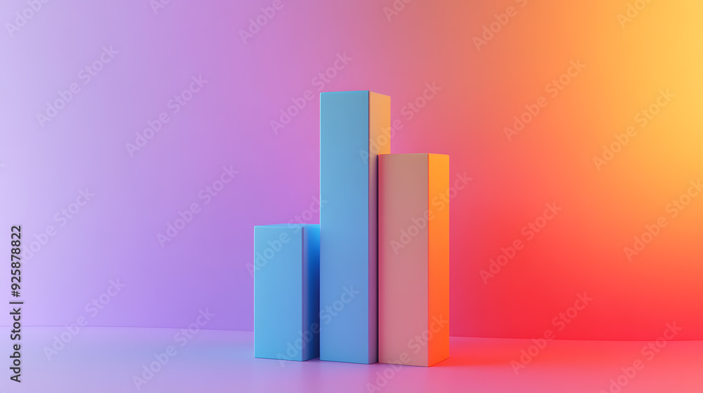 3D Bar Graphs, wallpaper, changing the view of numbers with diagrams 3D Bar Graphs, wallpaper, changing the view of numbers with diagrams