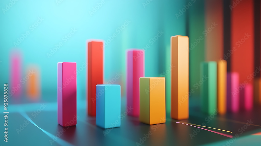 3D Bar Graphs, wallpaper, changing the view of numbers with diagrams 3D Bar Graphs, wallpaper, changing the view of numbers with diagrams