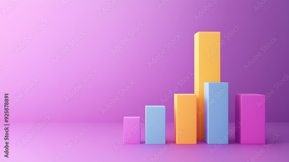 3D Bar Graphs, wallpaper, changing the view of numbers with diagrams 3D Bar Graphs, wallpaper, changing the view of numbers with diagrams