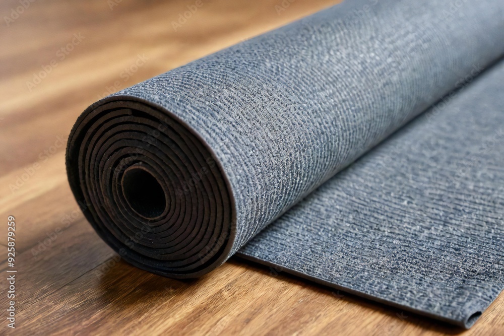 Collapsed yoga mat Collapsed yoga mat