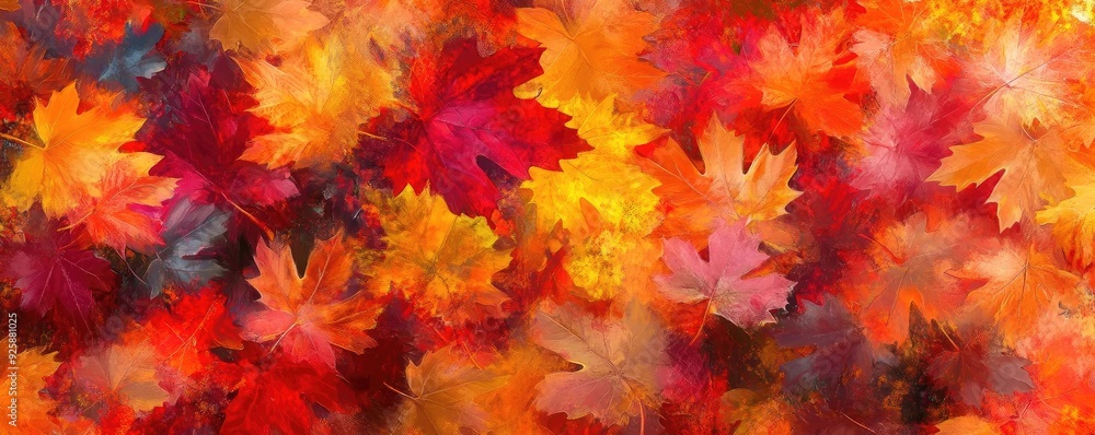 Vibrant autumn leaves in a colorful arrangement showcasing shades of red, orange, and yellow, perfect for seasonal themes. Vibrant autumn leaves in a colorful arrangement showcasing shades of red, orange, and yellow, perfect for seasonal themes.