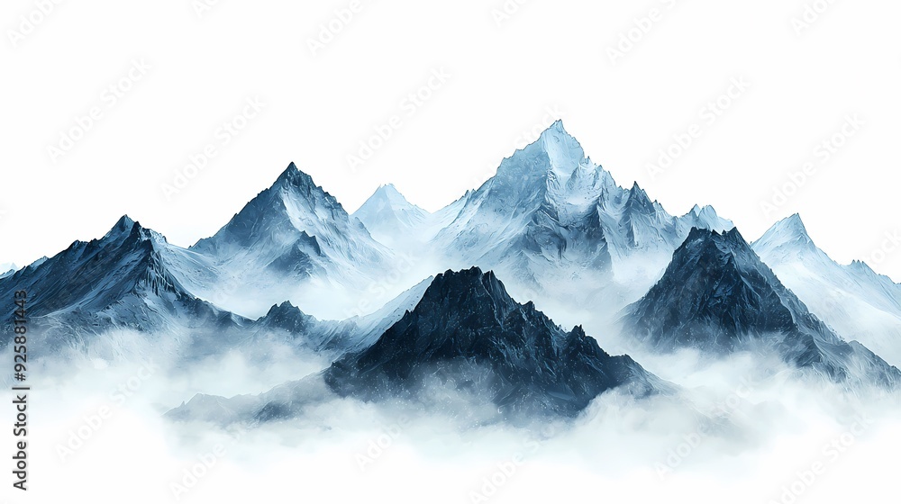 Majestic mountains rise through the mist, creating a serene and tranquil landscape, perfect for nature lovers and adventurers. Majestic mountains rise through the mist, creating a serene and tranquil landscape, perfect for nature lovers and adventurers.