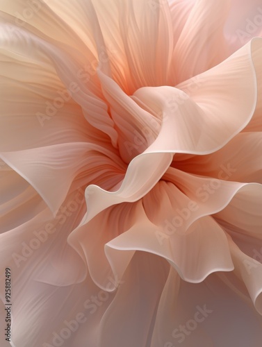 A soft and flowing abstract background composed of delicate satin fabric arranged to form the shape of flowers, emphasizing elegance and artistic design