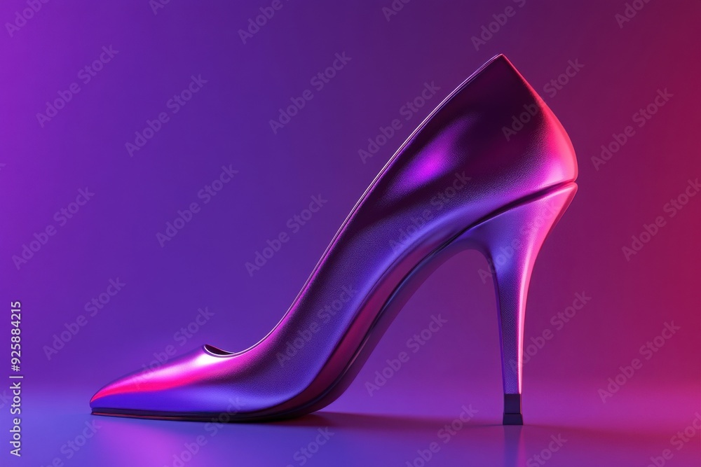 Fashionable heel footwear design concept Fashionable heel footwear design concept