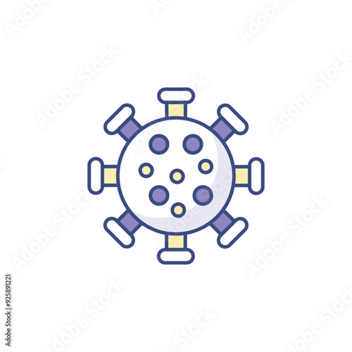 Infectious Disease icon design with white background stock illustration