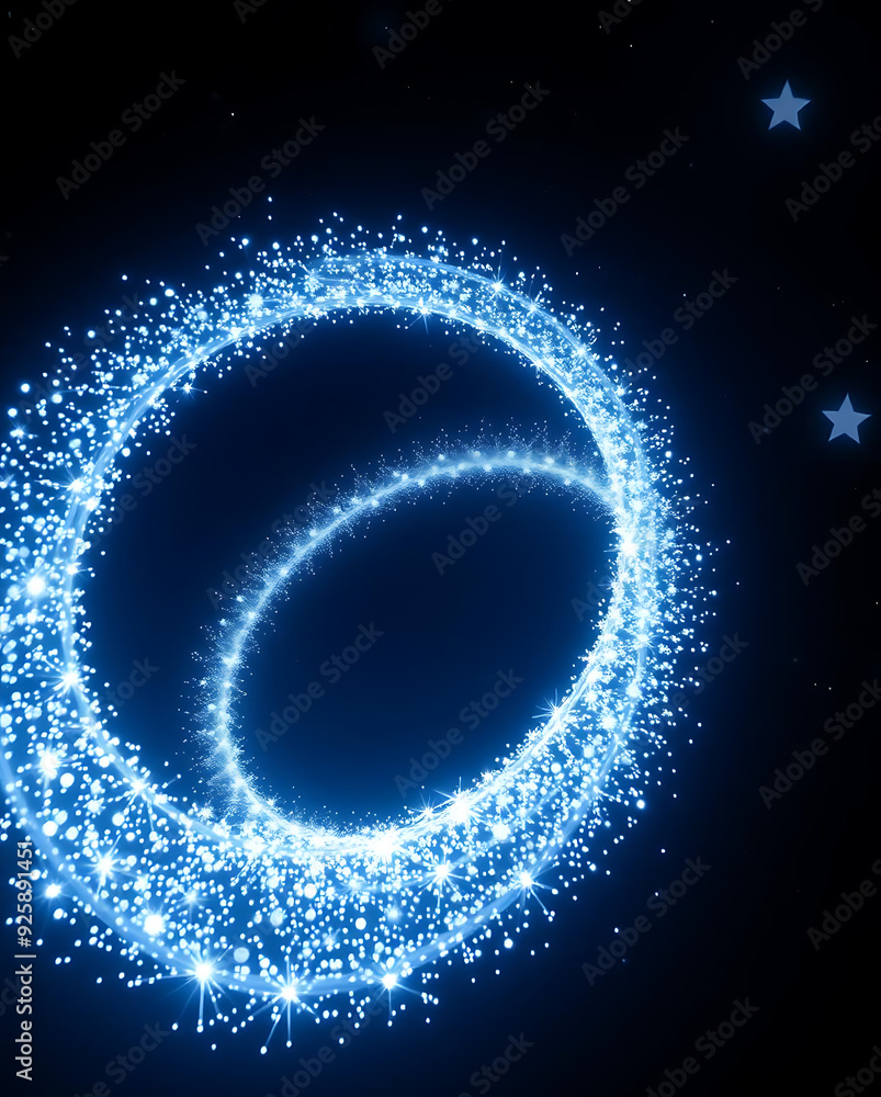 3D Floating Helix of Glowing Particles, Emitting a Radiant Light Spiral Against a Dark, Starry Background 3D Floating Helix of Glowing Particles, Emitting a Radiant Light Spiral Against a Dark, Starry Background