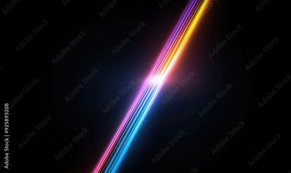 Abstract Neon Light Rays in a Dynamic Speed Burst Abstract Neon Light Rays in a Dynamic Speed Burst