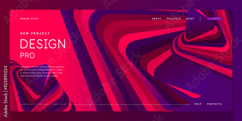 Bright attractive abstract background with graphic elements. A composition of shapes and color spots. A blank for creativity.