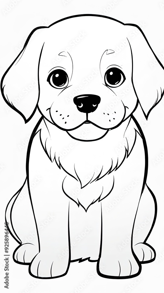 Graphic Design colouring page a image of a_pet for kids cartoon dog Graphic Design colouring page a image of a_pet for kids cartoon dog