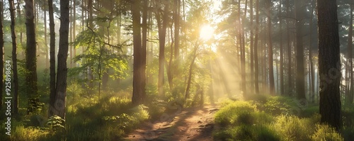 Serene Forest Trail Illumin...