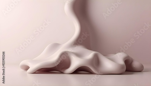 Wallpaper Mural Soft, abstract close-up of a delicate, pale pink flower petal Torontodigital.ca