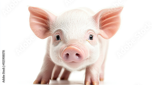 Pig isolated on a white background