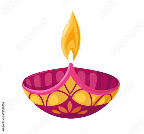 Single Decorative Diwali Oil Lamp