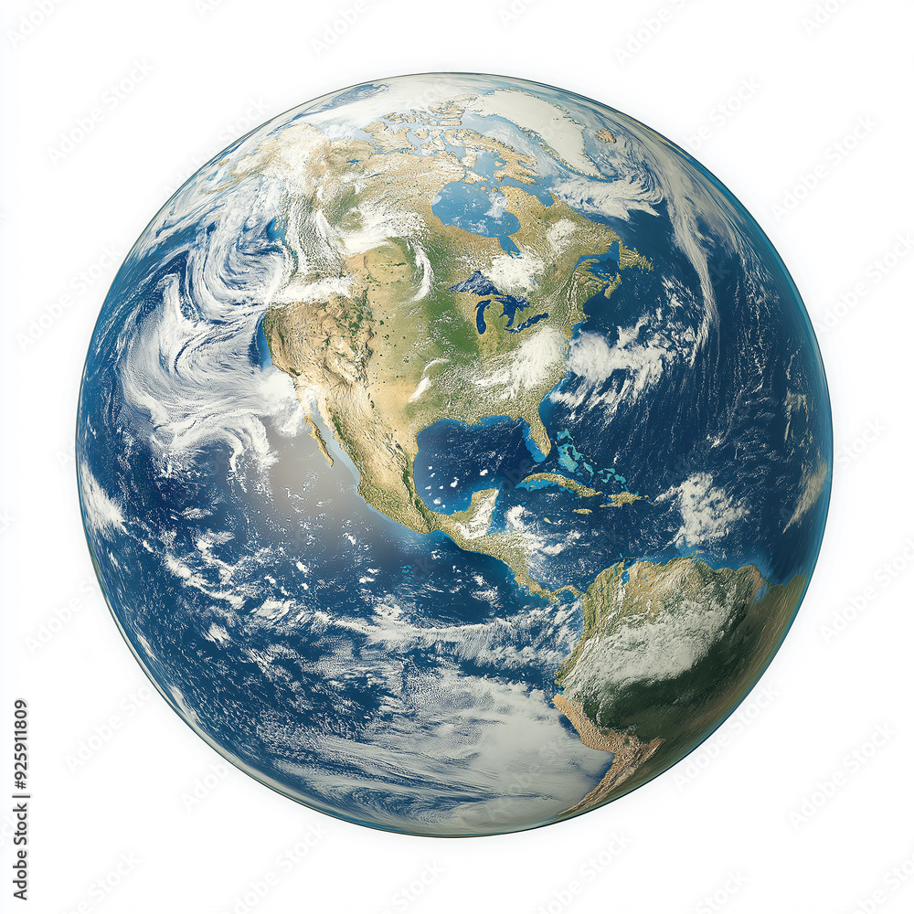 Earth white background five continents Earth white background five continents