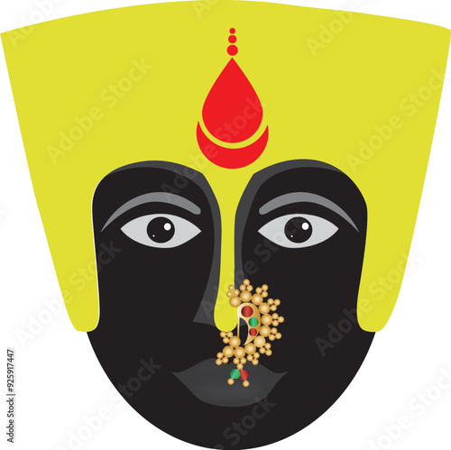Tulja bhavani photo vector art