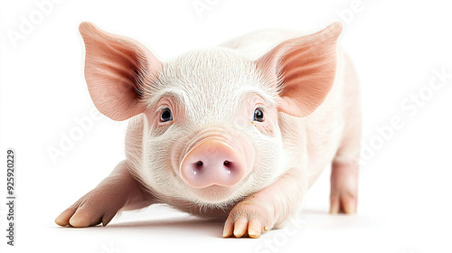 Pig isolated on a white background