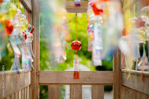 Wind chimes are a symbol of Japanese summer. The Wind Chime Festival is held every summer at Fuji Rokusho Sengen Shrine in Fuji, Shizuoka Japan