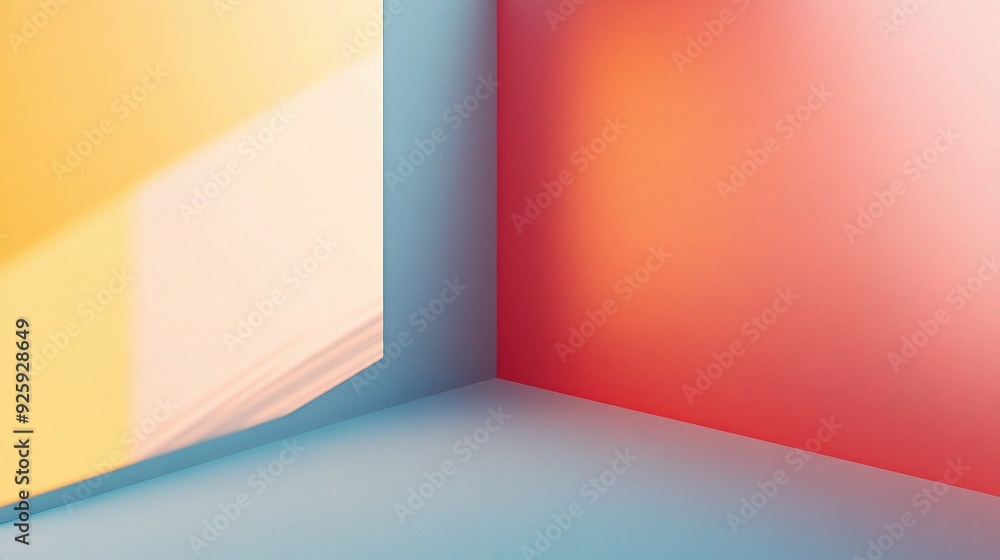Pastel Corner: Abstract Minimalist Composition Pastel Corner: Abstract Minimalist Composition