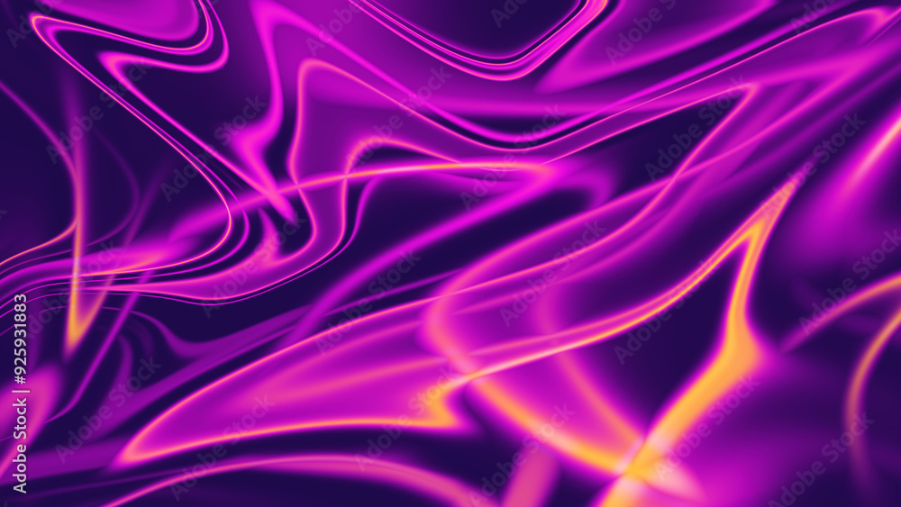 Fototapeta premium Abstract Lines | Neon Lights | Technology Background