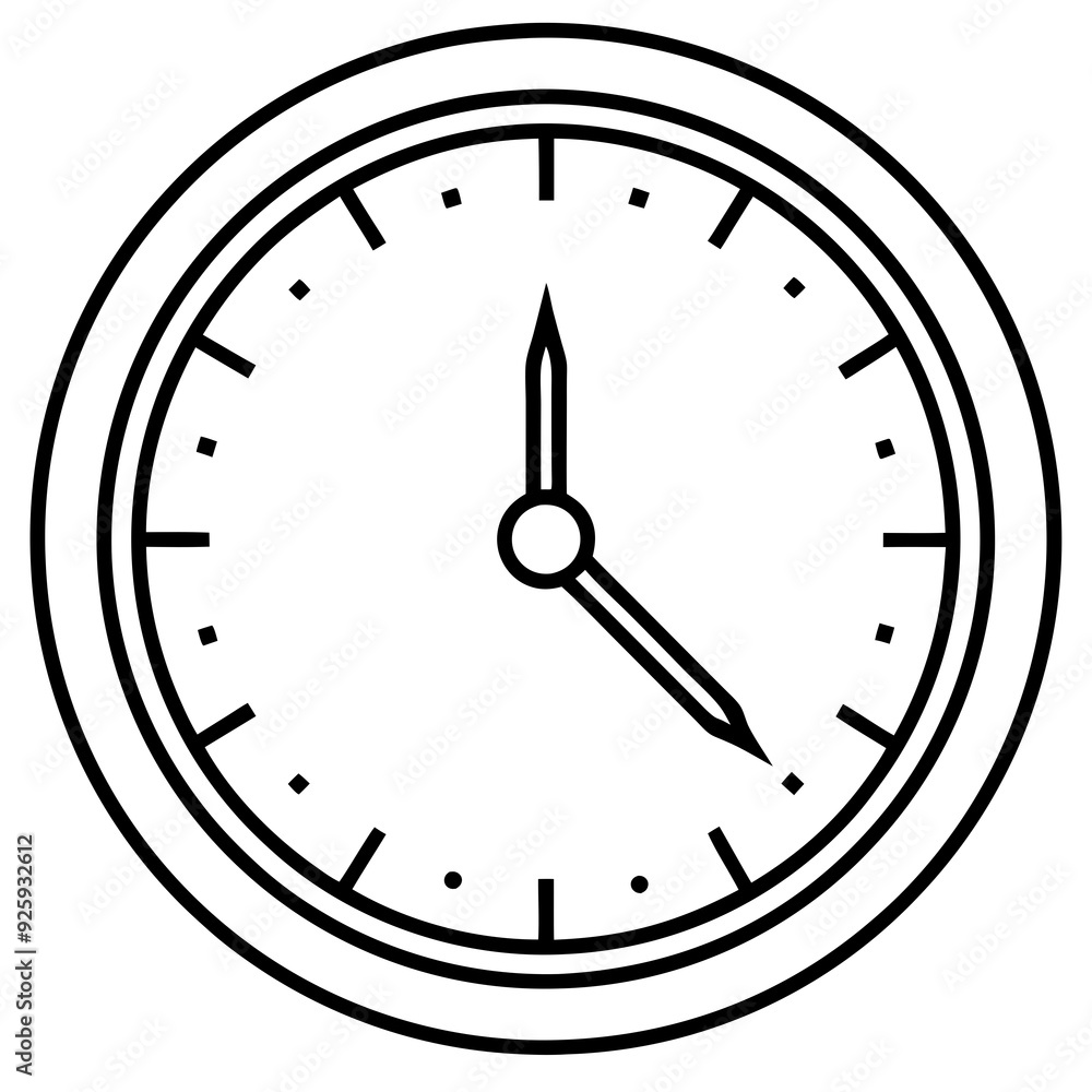 Clock art vector illustration Clock art vector illustration