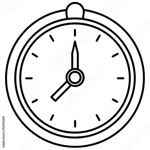 Clock art vector illustration