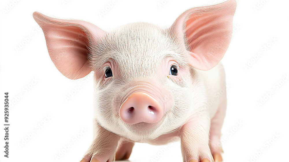 Fototapeta premium Pig isolated on a white background