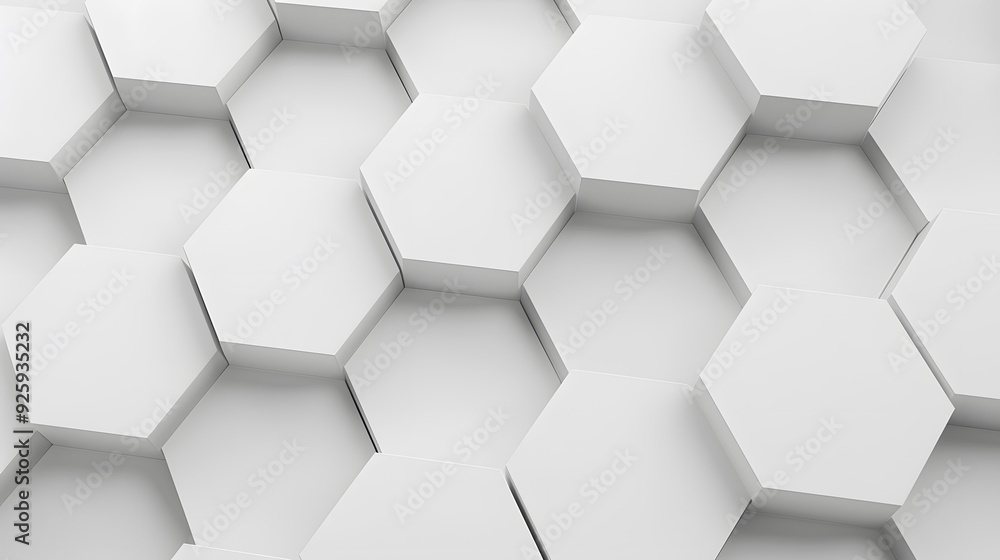 Illustration of a sleek, minimal honeycomb pattern made up of white hexagons, creating a smooth and modern geometric background. Illustration of a sleek, minimal honeycomb pattern made up of white hexagons, creating a smooth and modern geometric background.