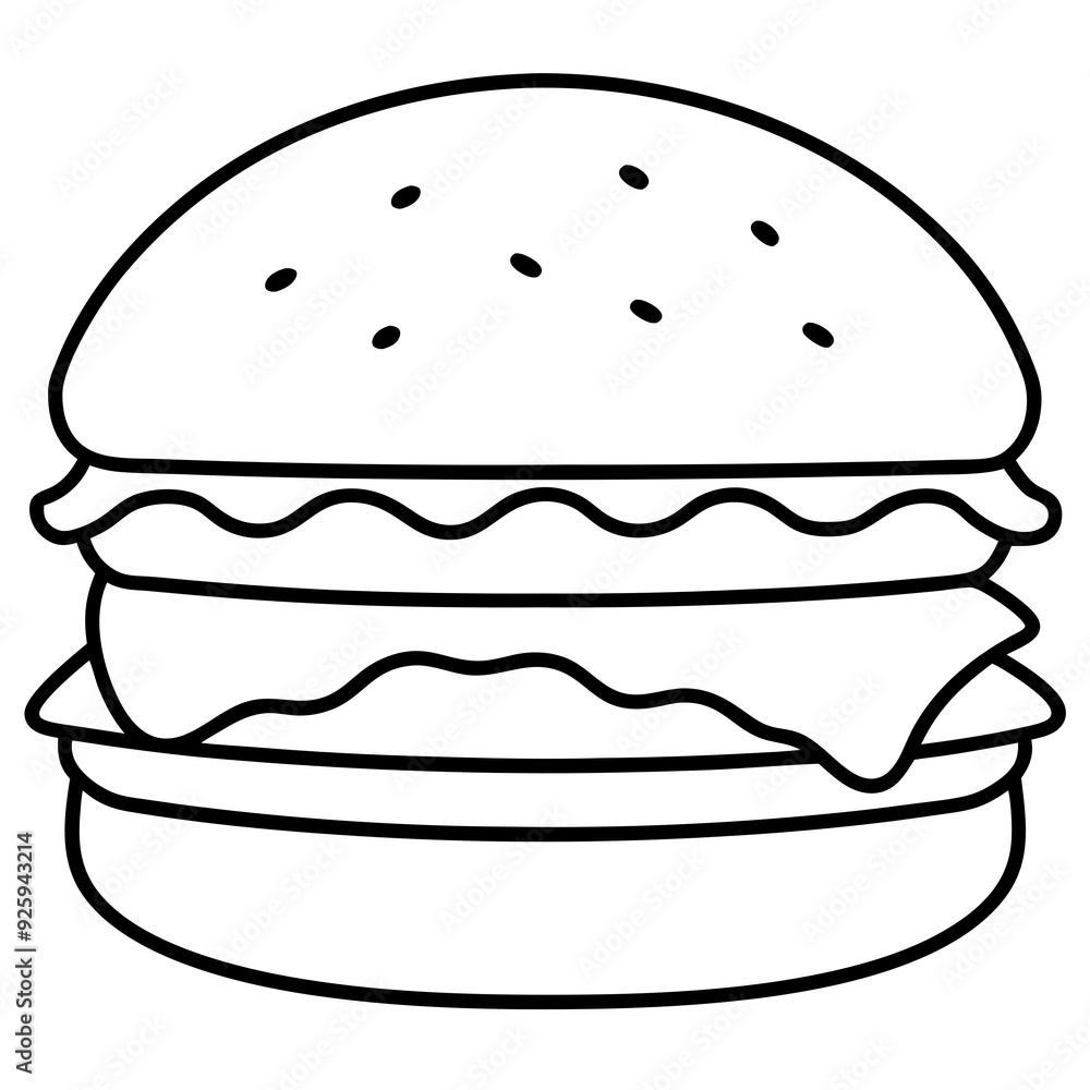 Burger art vector illustration Burger art vector illustration