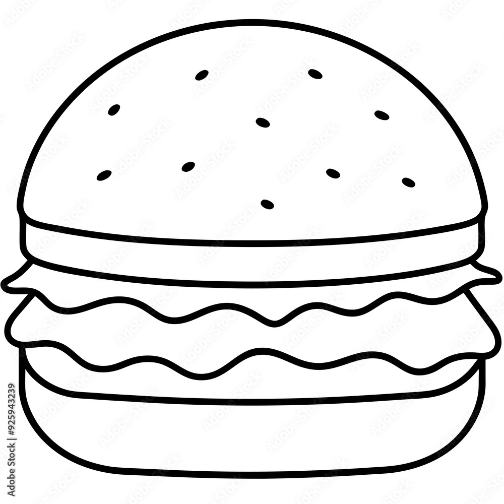 Burger art vector illustration Burger art vector illustration