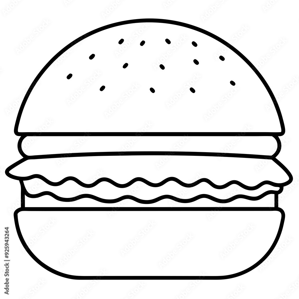 Burger art vector illustration Burger art vector illustration