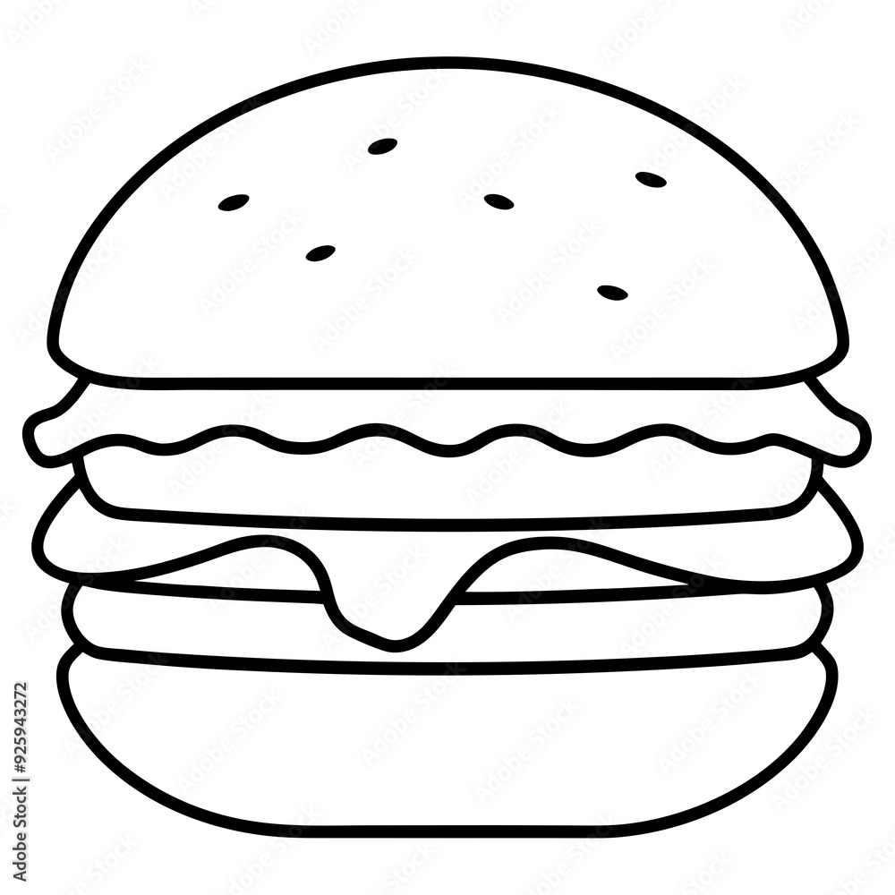 Burger art vector illustration Burger art vector illustration