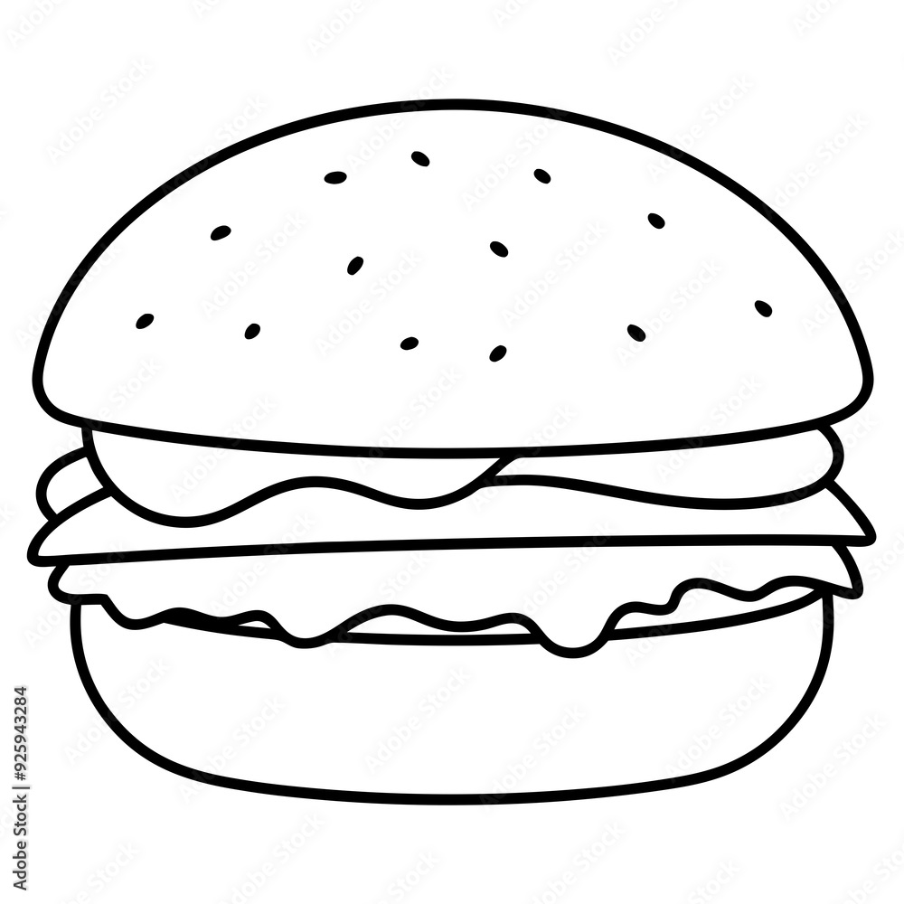 Burger art vector illustration Burger art vector illustration