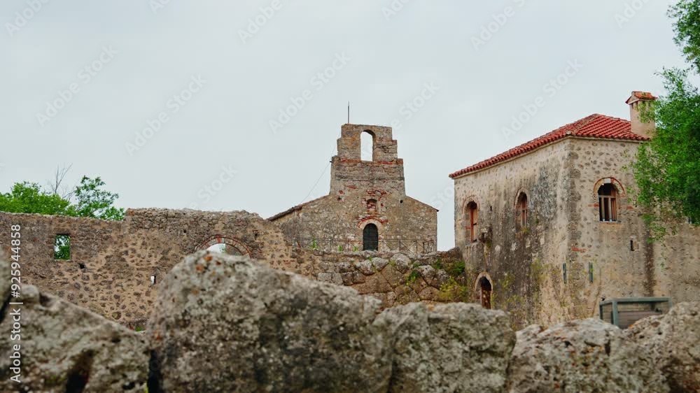 Panoramic view of the Necromanteion Acheron in Greece.
Archeological site of an ancient greek mythological underworld. Panoramic view of the Necromanteion Acheron in Greece.
Archeological site of an ancient greek mythological underworld.