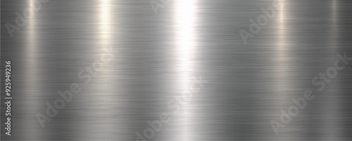 Brushed metal texture background, shiny lustrous silver metallic pattern 3d background.