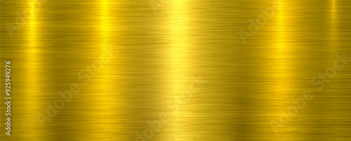 Brushed metal texture background, shiny lustrous gold metallic pattern 3d background
