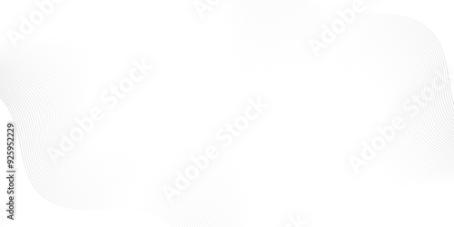 Abstract white blend digital wave lines and technology transparent background. Minimal carve wavy white and gray flowing wave lines and glowing moving lines. Futuristic sound wave lines background.
