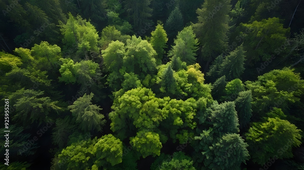 A lush forest of towering trees, each one unique in its shape and color, creating a diverse and visually stunning landscape. A lush forest of towering trees, each one unique in its shape and color, creating a diverse and visually stunning landscape.
