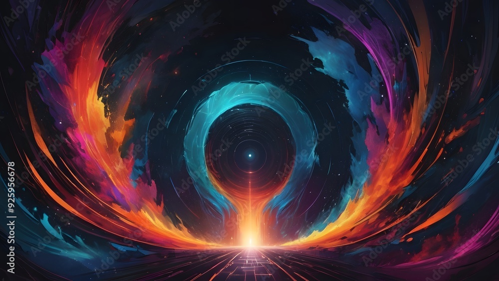 A vibrant and dynamic abstract artwork depicting a celestial explosion, with swirling colors and cosmic energy 21434 A vibrant and dynamic abstract artwork depicting a celestial explosion, with swirling colors and cosmic energy 21434