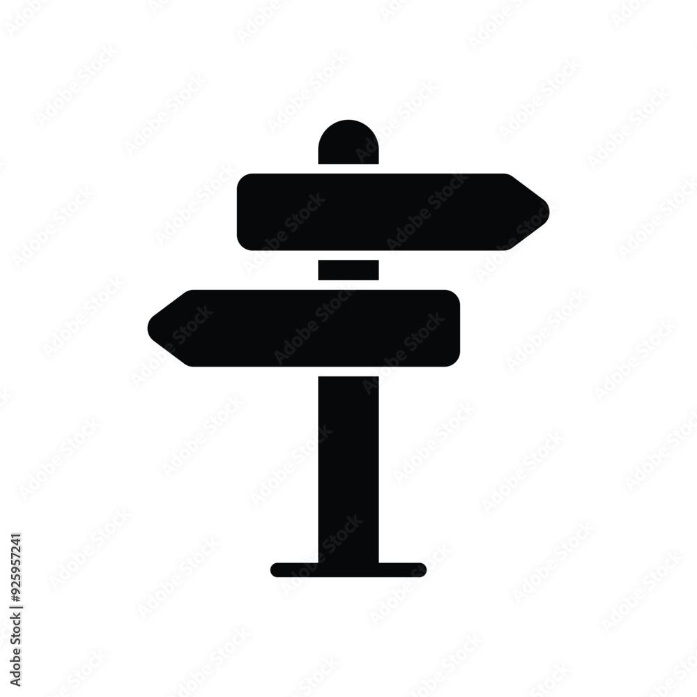 Signpost vector icon Signpost vector icon