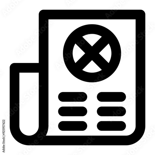 news embargo, press embargo, journalism, news, banned, restriction outline icon