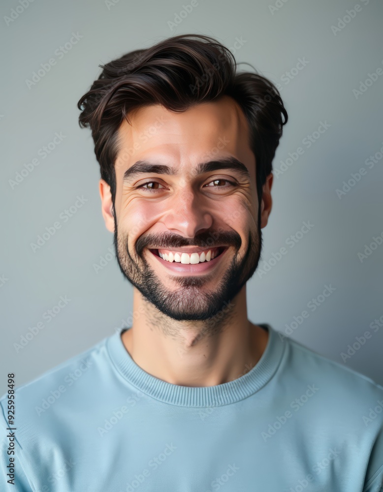 Fototapeta premium Portrait of Young Smiling Man