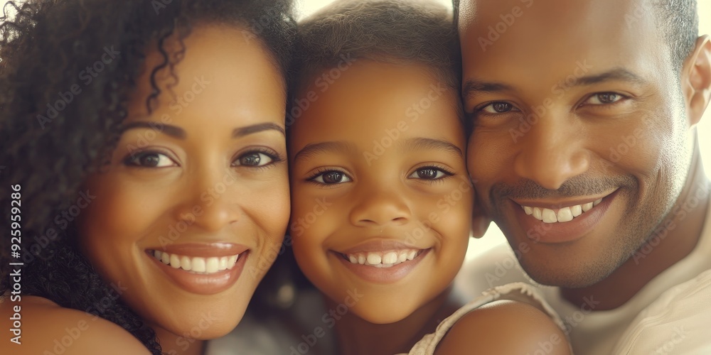 Macro shot of a family portrait with warm smiles and close embraces, capturing the bond and affection between family members Macro shot of a family portrait with warm smiles and close embraces, capturing the bond and affection between family members