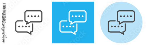 会議、打ち合わせ｜ライン・アイコン　[線の編集可能]