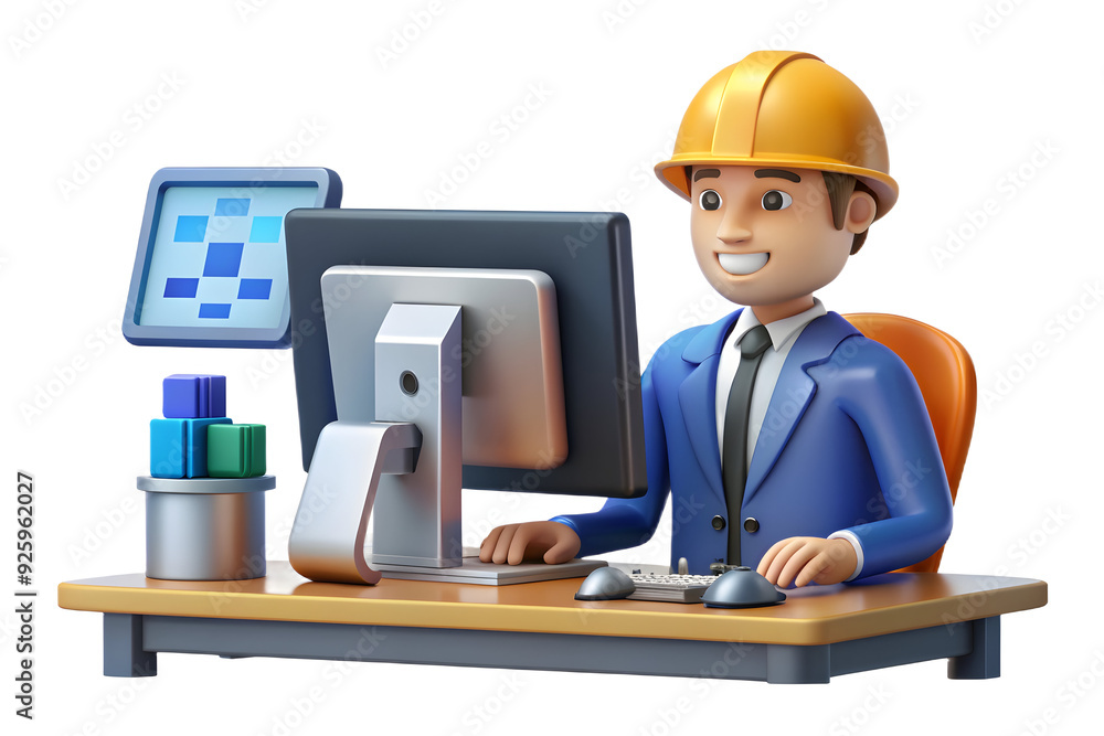 Engineer using CAD software in high-tech workspace. Precision and technical skills emphasized. SEO: CAD design in flexible workspace. Engineer using CAD software in high-tech workspace. Precision and technical skills emphasized. SEO: CAD design in flexible workspace.